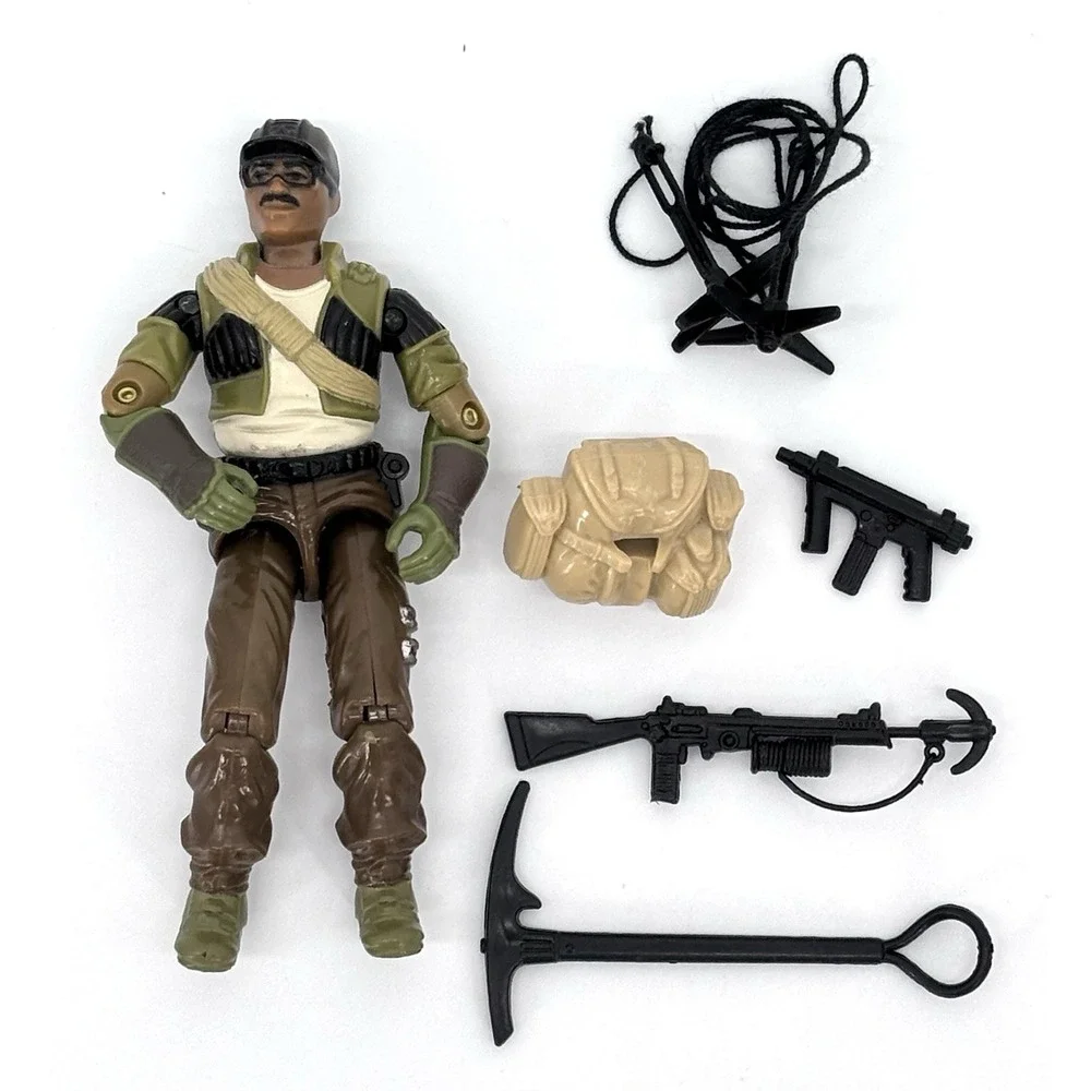 1985 GI Joe ARAH Alpine Mountain Trooper Complete Figure Accessories Cardback